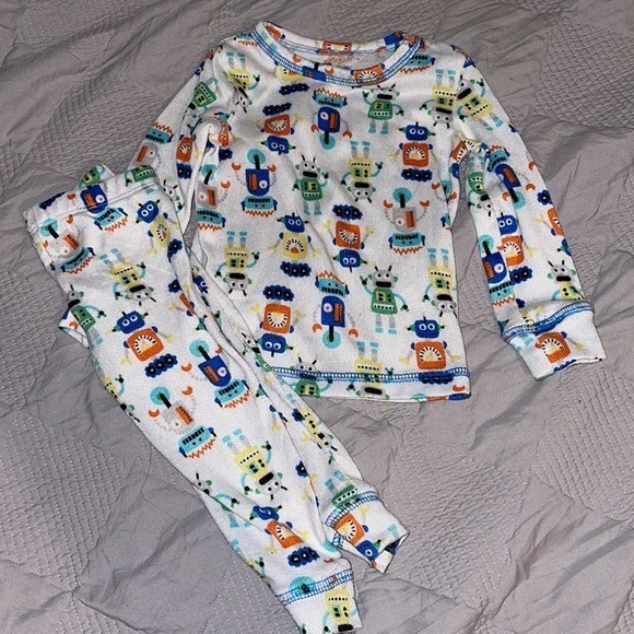 Only boys 12 months robots pajamas - Picture 1 of 3